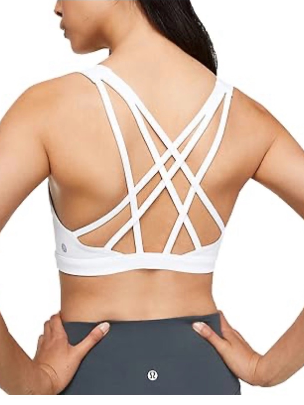 lululemon athletica | “Free To Be Serene” White Sports Bra - Size 6